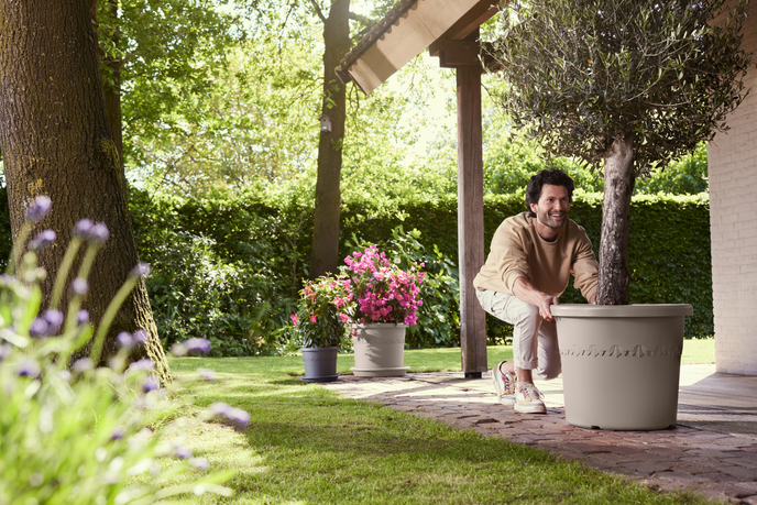 algarve cilindro 48cm mushroom beige